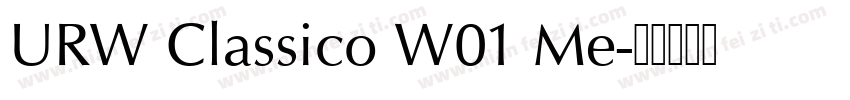 URW Classico W01 Me字体转换